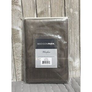 MADISON PARK WINDOW VALANCE 50” X 18” Amherst Natural Salem Polyoni Pintuck‎
